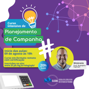 ELEGIS abre inscrições para curso de planejamento de campanha eleitoral