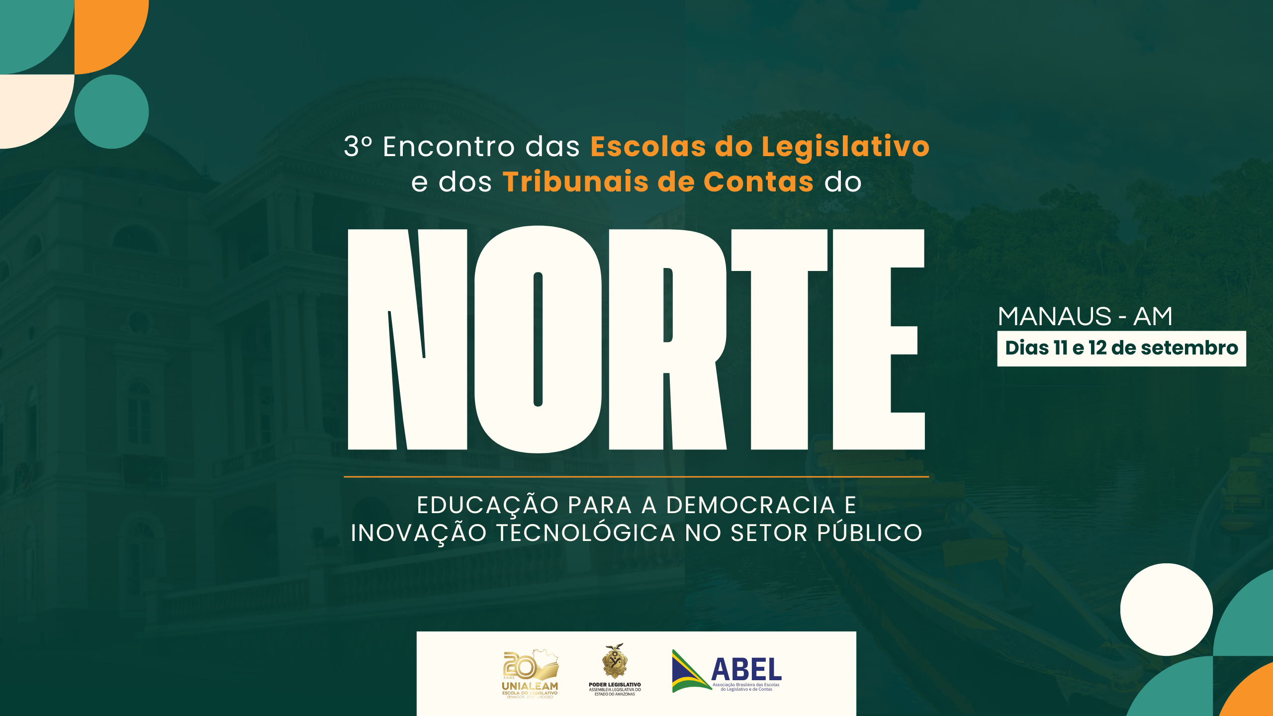 Últimos dias de inscrição para o 3º Encontro das Escolas do Legislativo e dos Tribunais de Contas do Norte