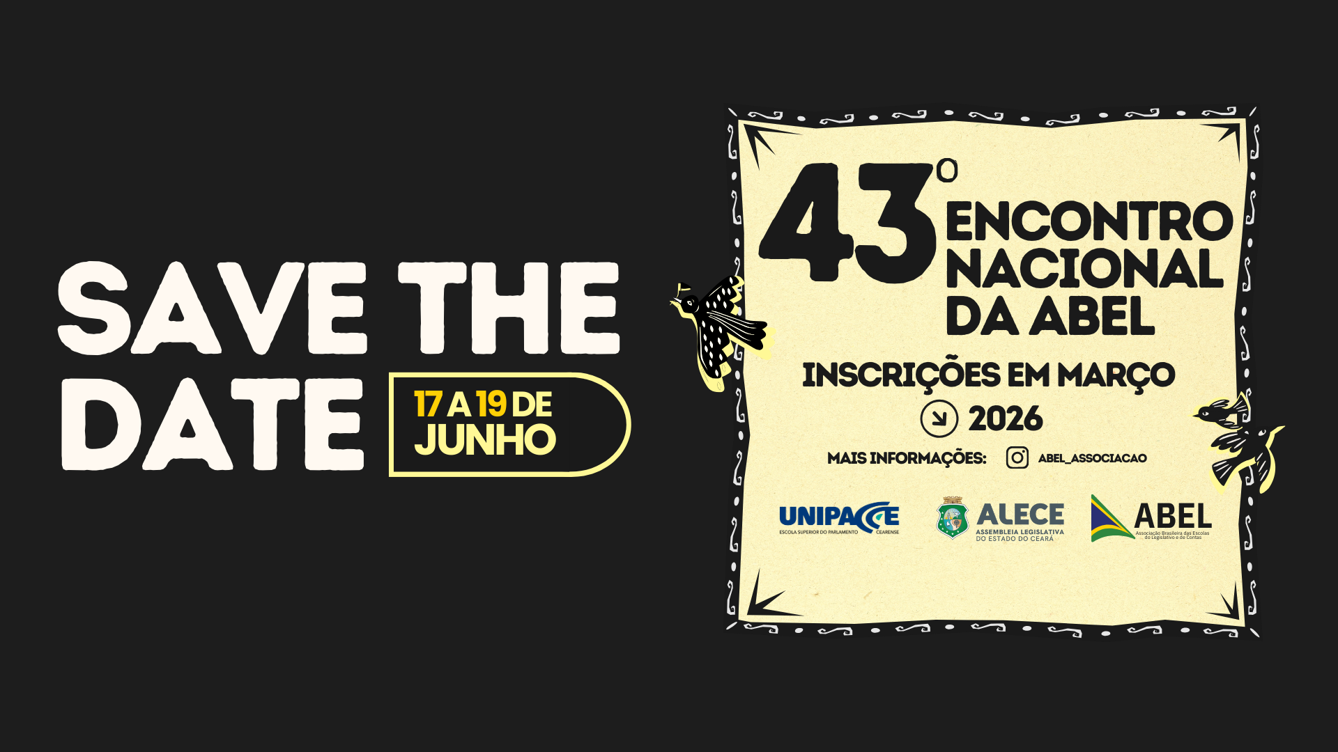 Fortaleza sediará o 43º Encontro Nacional da ABEL em junho de 2026