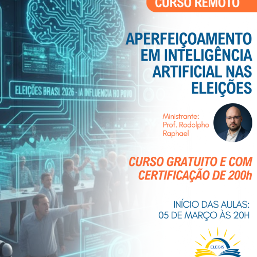 Faculdade ELEGIS PB abre inscrições para curso sobre Inteligência Artificial, desinformação e integridade eleitoral