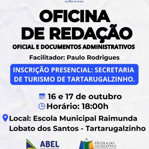Oficina de Redação Oficial qualifica cidadãos e servidores no Amapá